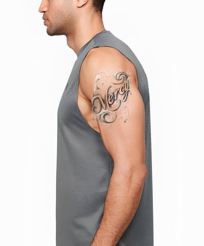 Mercy Ornamental Script Tattoo Illustration