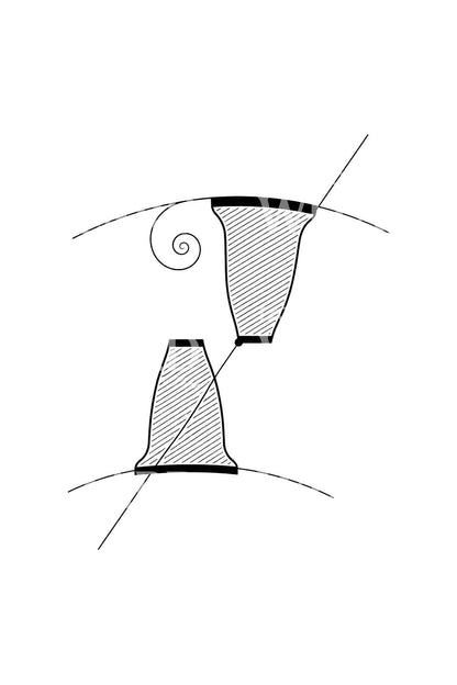 Meshing Gear Teeth Tattoo Design