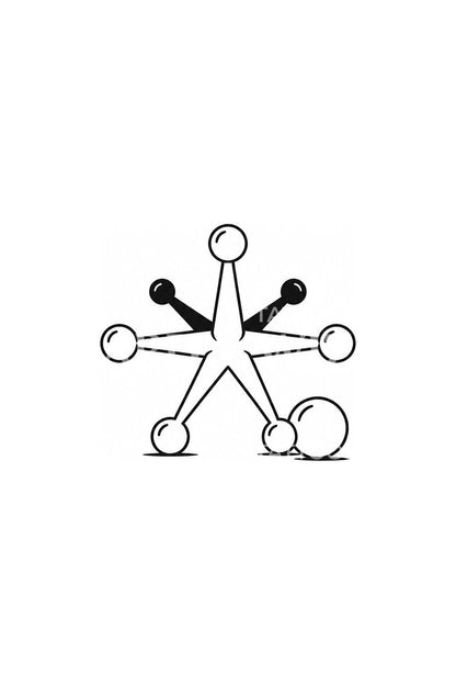 Metal Jack and Rubber Ball Tattoo Idea