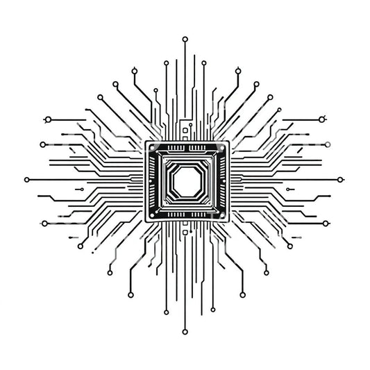 Microchip Circuit Tattoo-ontwerp
