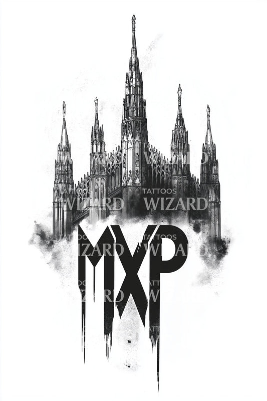 Milan MXP Drip Gothic Tattoo Idea