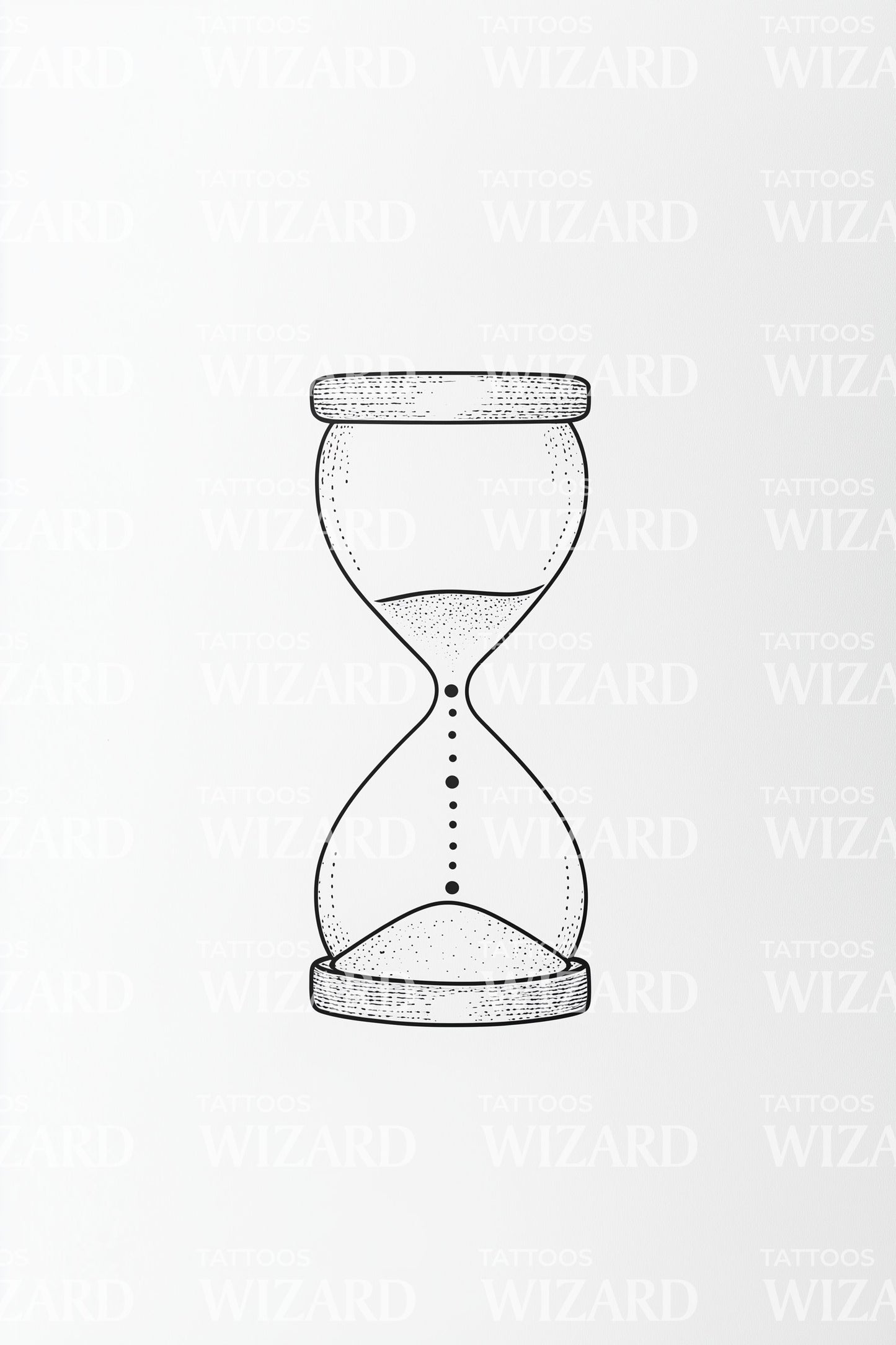 Minimal Hourglass Tattoo Idea