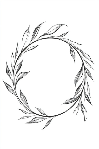 Minimal Laurel Ring Tattoo Idea