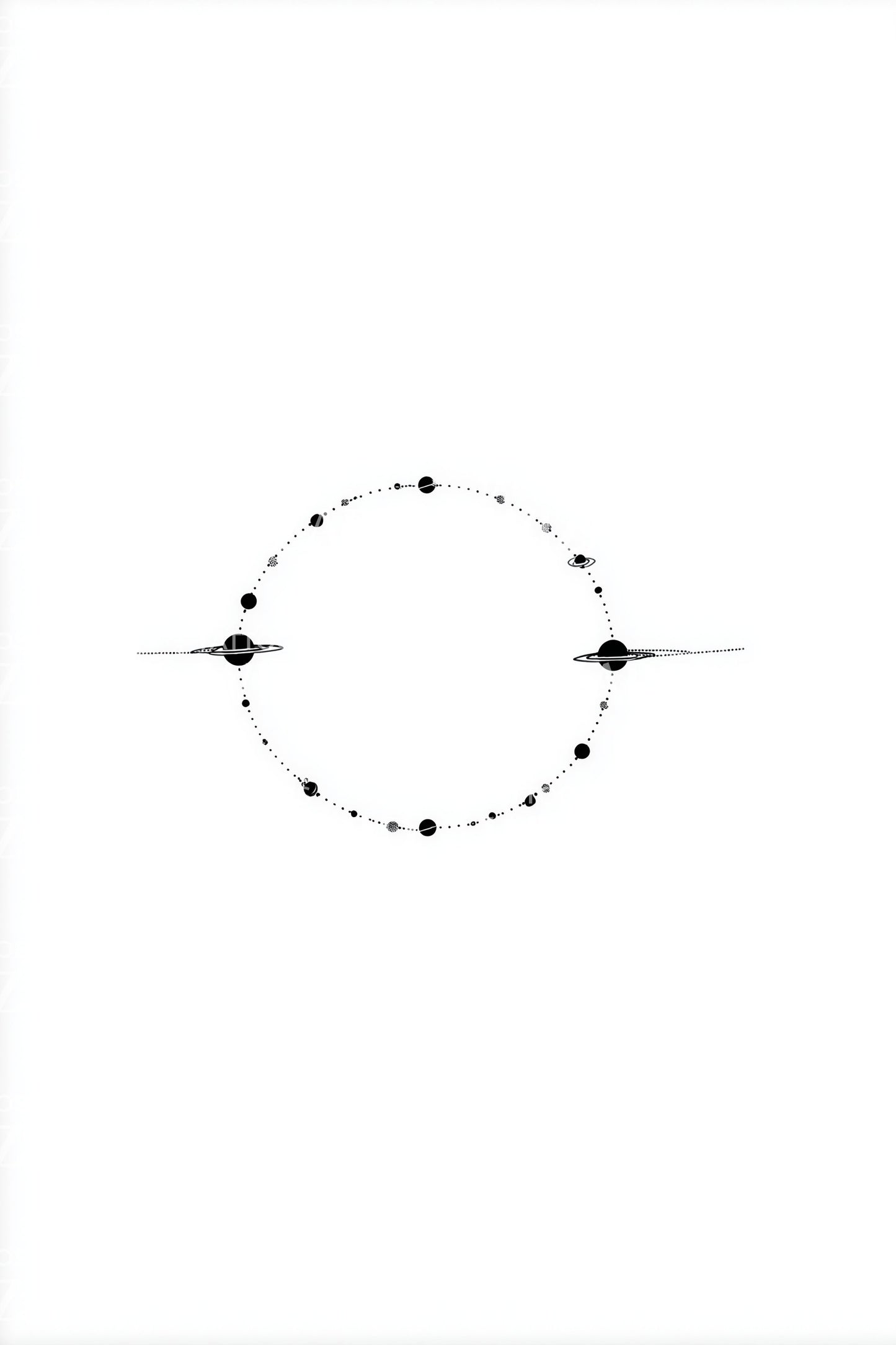 Minimal Moon Ring Tattoo Design