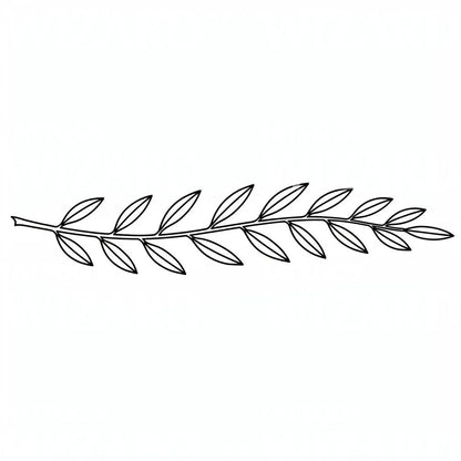 Návrh tetování minimalistická olivová snítka