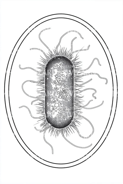 Minimal Petri Bacteria Tattoo Idea