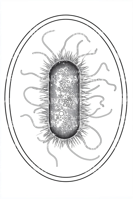 Minimal Petri Bacteria Tattoo Idea