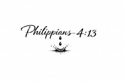 Minimal Philippians Boat Tattoo Idea