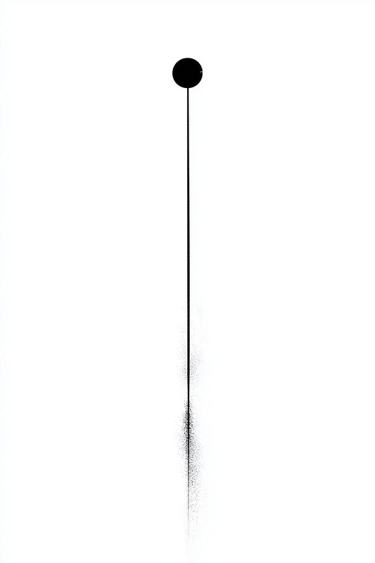Minimalistický design tetování slunečního pilíře