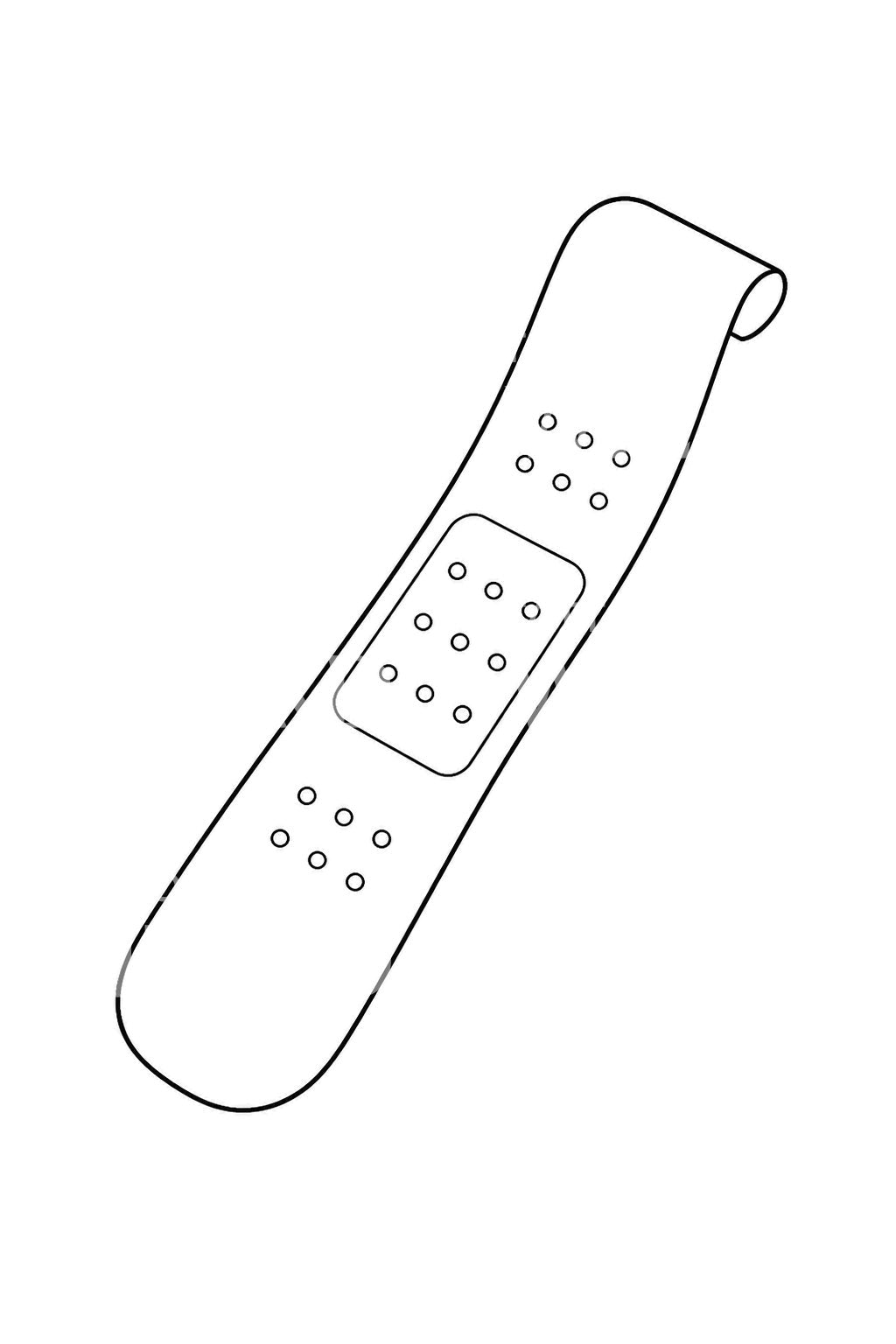 Minimalistisches Pflaster-Tattoo-Design