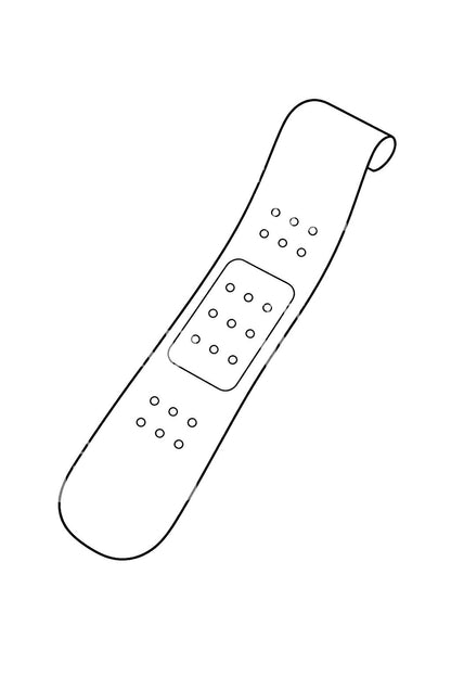Minimalistisches Pflaster-Tattoo-Design