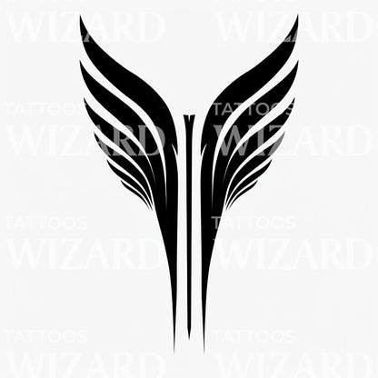 Minimalist Blackwork Flow Tattoo Design
