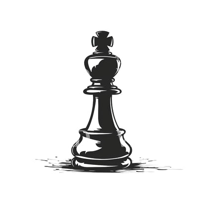 Minimalist Chess Piece Tattoo Design