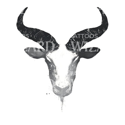 Minimalist Taurus Head Symbolizing Grounded Energy Tattoo Design