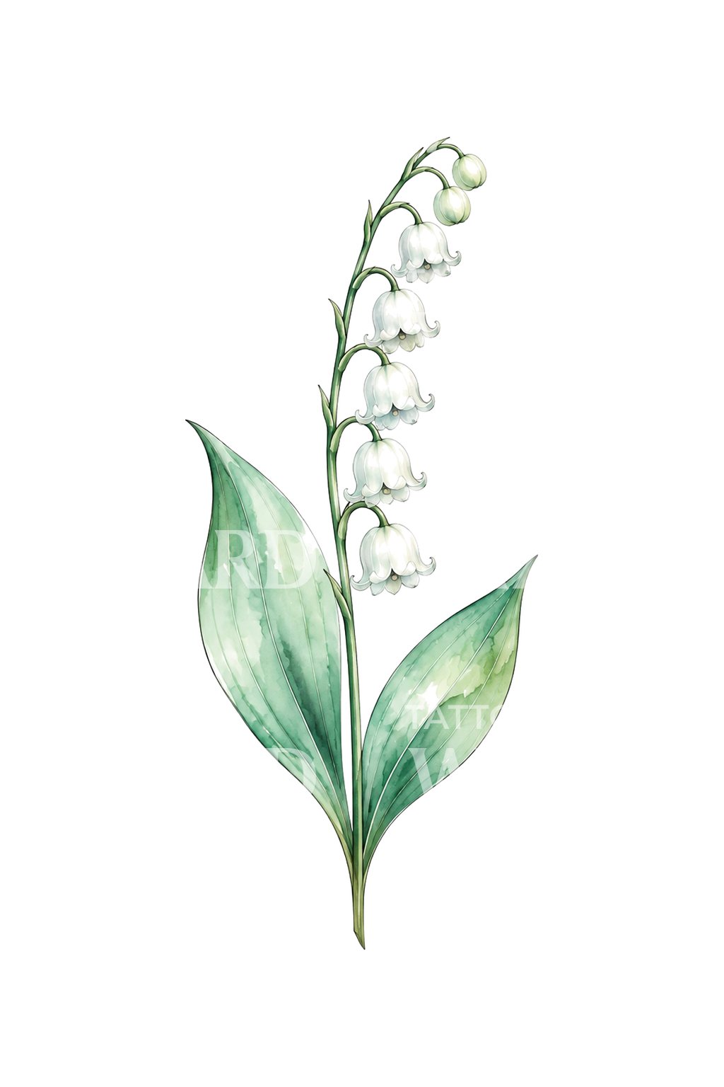 Ide tato bunga lily of the valley bernuansa mint