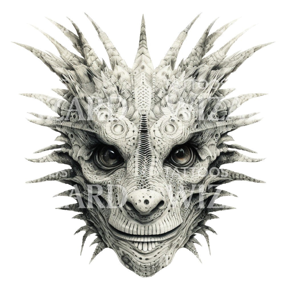 Dragon Head Tattoo Design