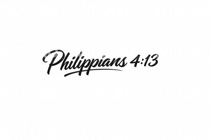 Modern Brush Philippians Tattoo Idea