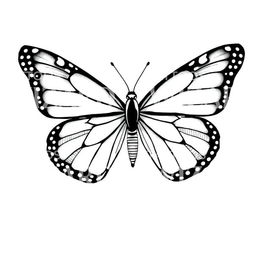 Monarch Butterfly Tattoo Design