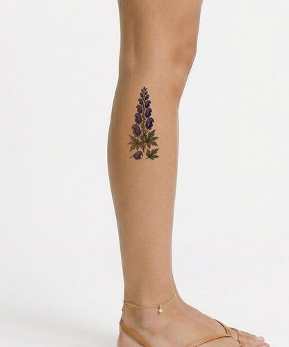 Projekt tatuażu Monkshood Aconite Spire