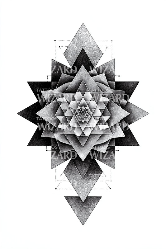 Monochrome Spiral Rose Tattoo Design