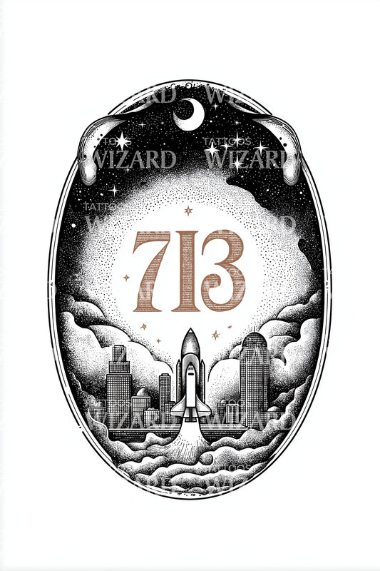 Moonlit Arch 713 Tattoo Design