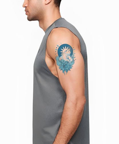 Mother Bear Lotus Tattoo Design