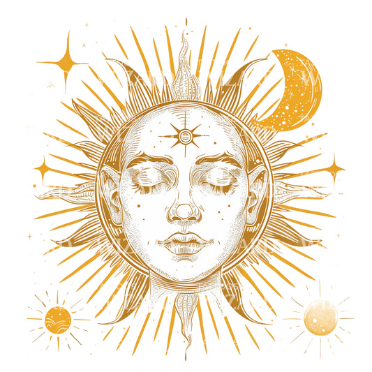 Mother Sun Queen Of Light Tattoo Idea