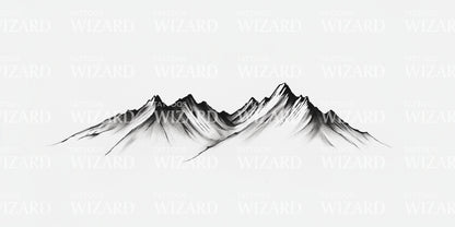 Mountain Peaks Tattoo Idea