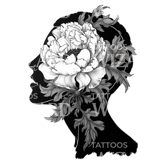 Trauer und Genesung Tattoo-Design
