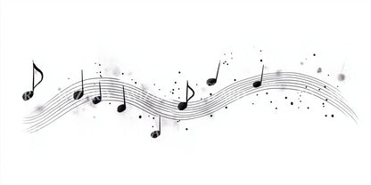 Musical Notes Tattoo Illustration