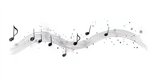 Musical Notes Tattoo Illustration