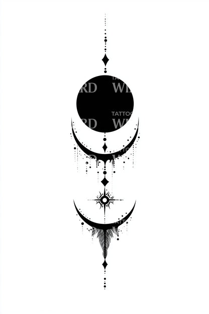 Mystic Crescent Totem Tattoo Idea