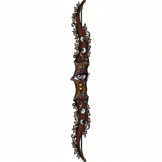 Mystic Eye Bow Tattoo Design