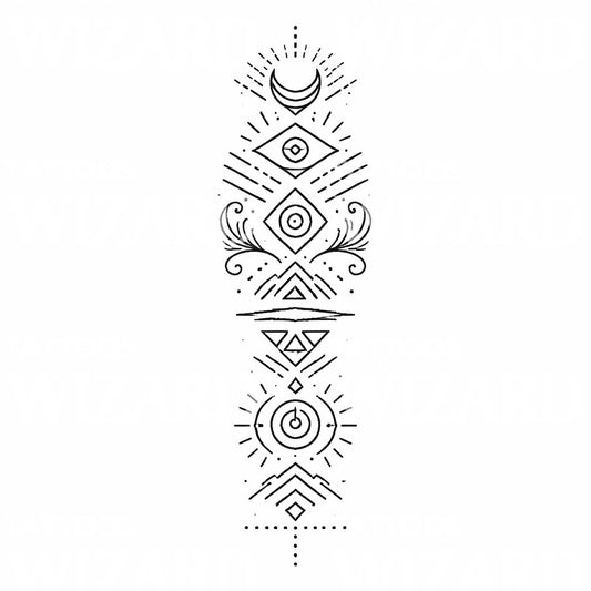 Mystic Geometry Tattoo Design