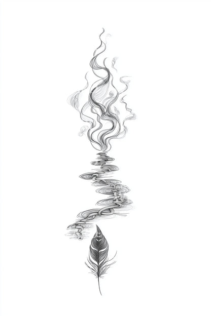 Mystic Smoke Trail Tattoo Idea