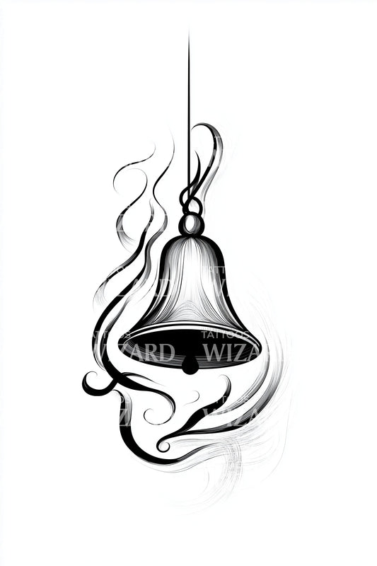 Mystic Smoking Bell Tattoo Design