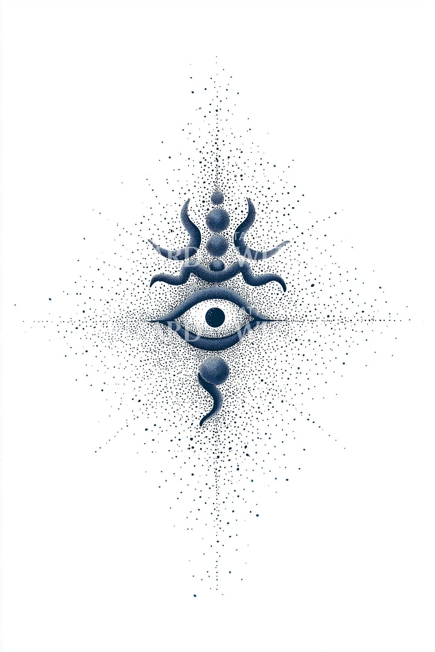 Mystic Third Eye Tattoo Design