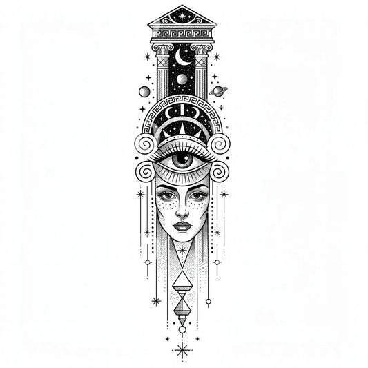 Mystic Third Eye Tattoo Design