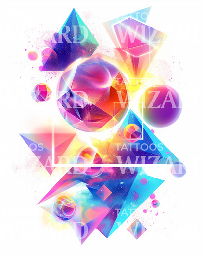 Mysticism Geometry Shapes Tattoo Design