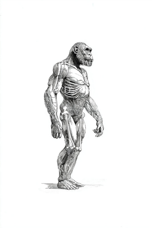 Mythic Titan Anatomy Tattoo Design