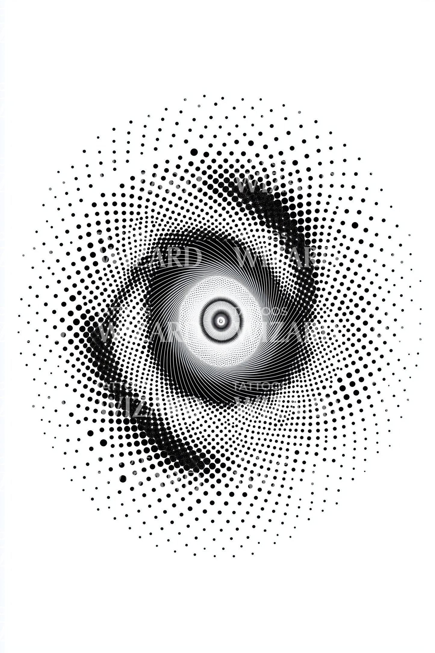 Nebula Eye Swirl Tattoo Idea