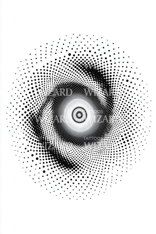 Nebula Eye Swirl Tattoo Idea