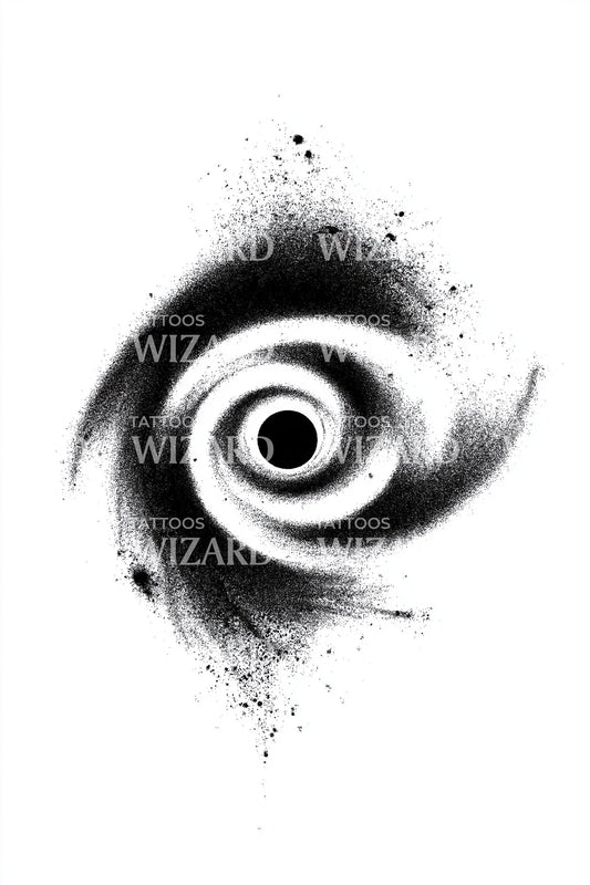 Nebula Spray Galaxy Tattoo Design