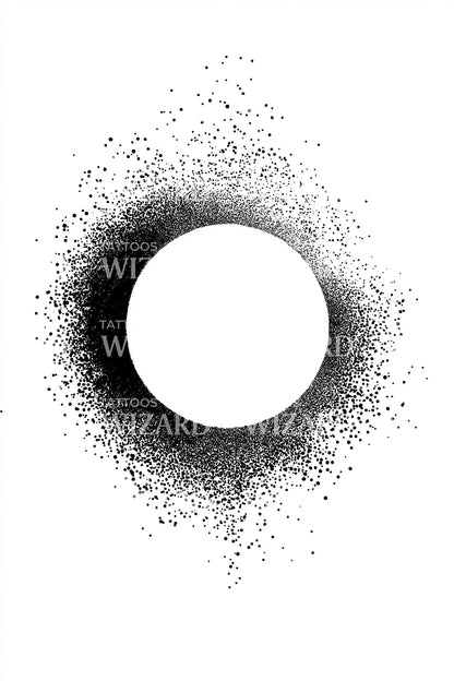 Nebel-Leer-Kreis Tattoo-Design