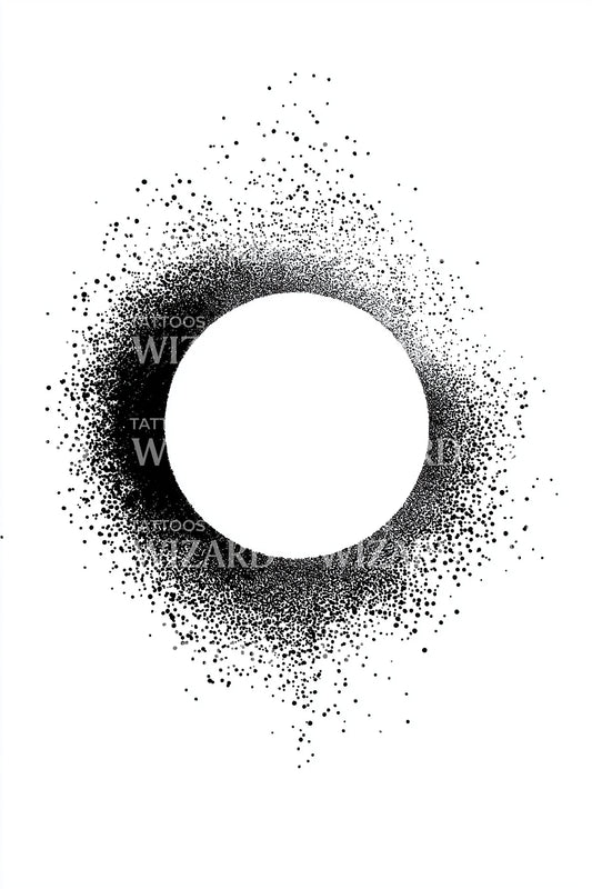 Nebel-Leer-Kreis Tattoo-Design