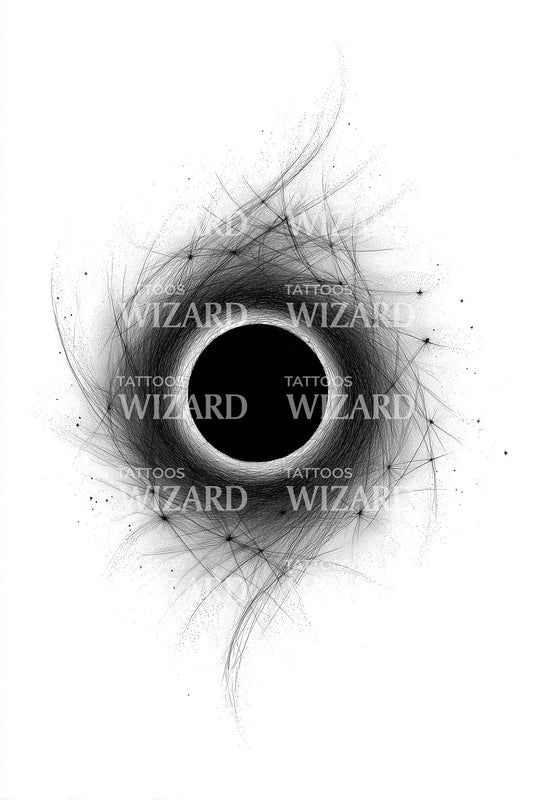 Nebula Leere Spirale Tattoo Design