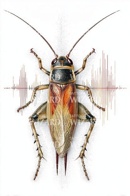 Neon Cockroach Energy Tattoo Idea