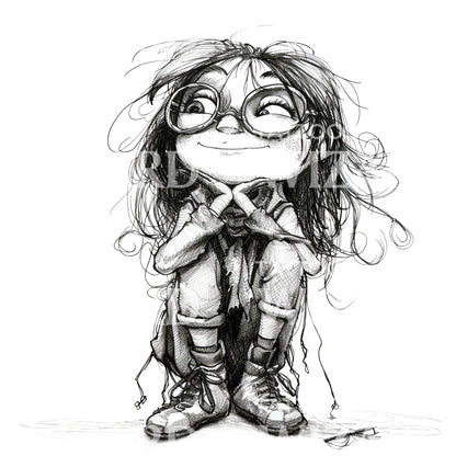 Nerdy Girl Tattoo Idea