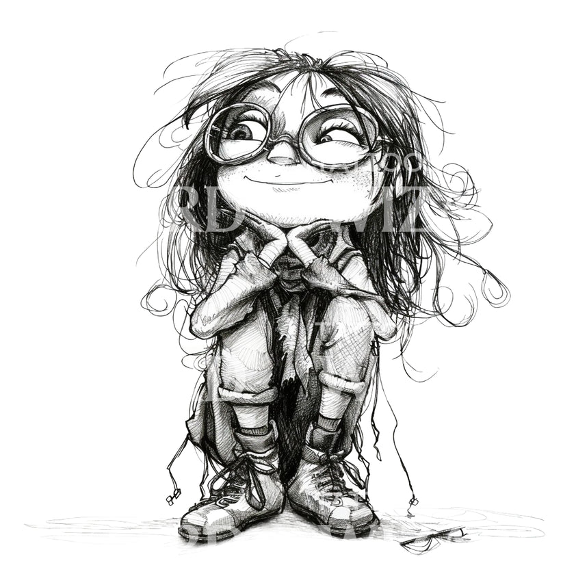 Nerdy Girl Tattoo Idea – Tattoos Wizard Designs