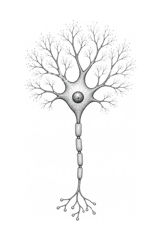 Neuron Dendrite Tree Tattoo Design
